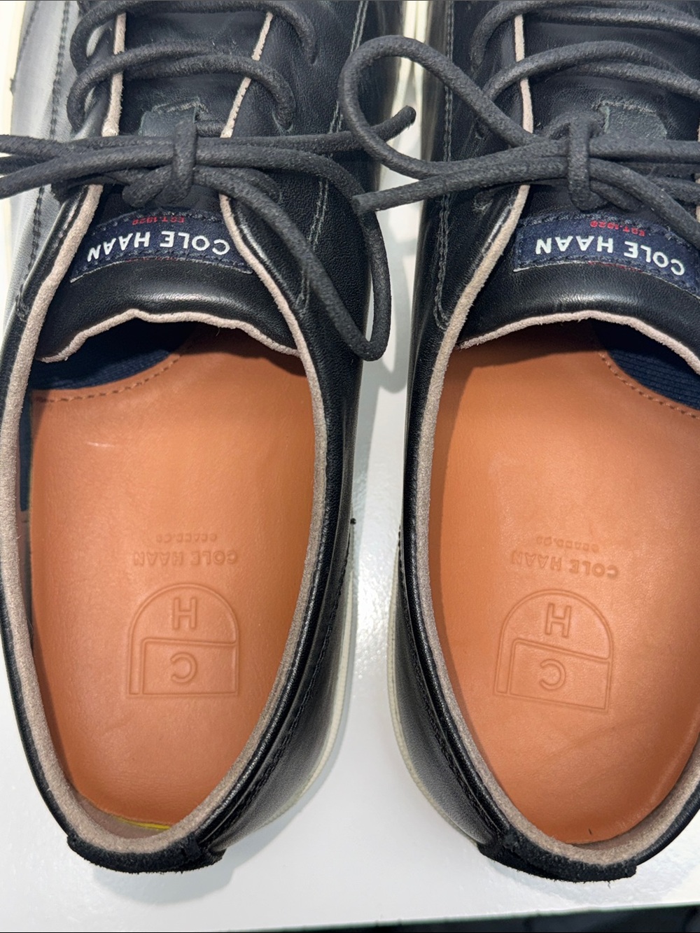 Cole Haan Trafton Black Leather Low-Top Sneakers - Casual Men’s Shoes - Picture 7 of 8
